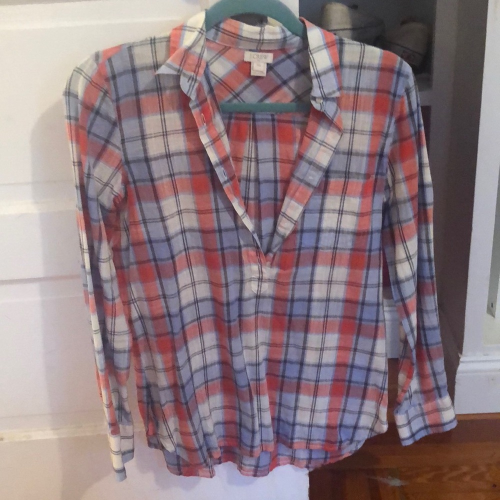 Plaid tunic from JCREW